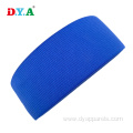 Polyester Knitted Colored 5 cm blue